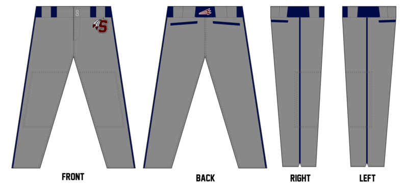 Seneca Indians Baseball Custom Stacheman Full Baseball Pants #BP3