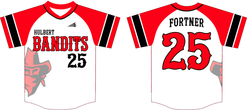 Hulbert Bandits Custom HexaFlex Baseball Jersey #4b