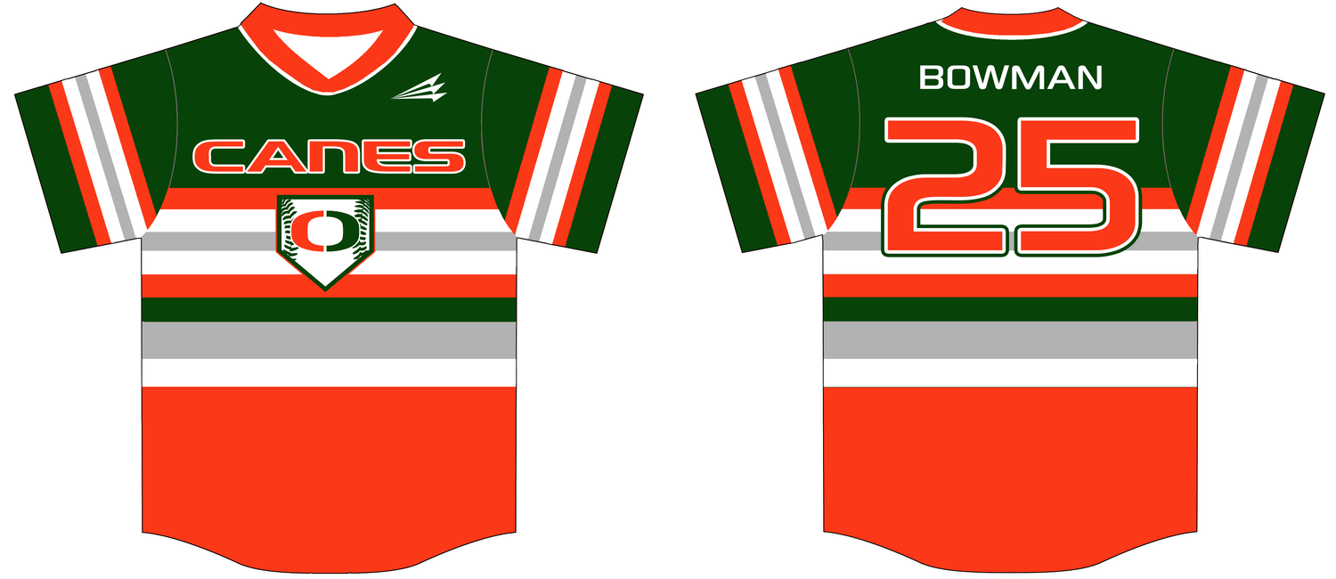 Owensboro Hurricanes Custom HexaFlex Baseball Jersey #1