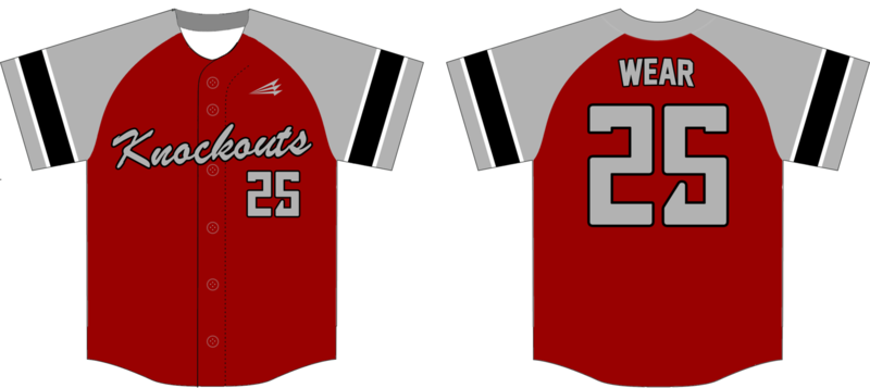 Knockouts Baseball Custom Nanodri Baseball Jersey #3G