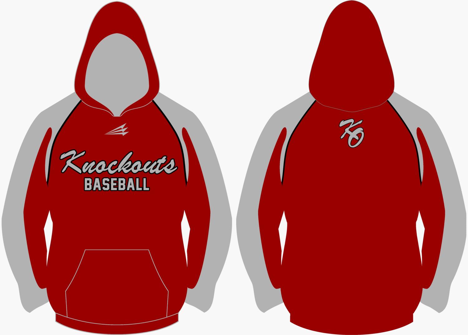 Knockouts Baseball Custom Vulcan Hoodie #VH1