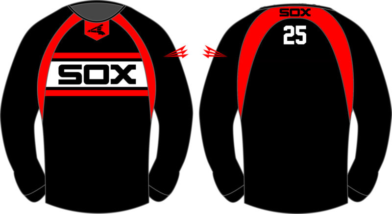 Parsippany Black Sox Baseball Custom Vulcan Pullover Design #VP1