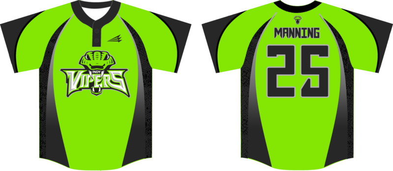 Indy Vipers Custom NanoDri Baseball Jersey #1E