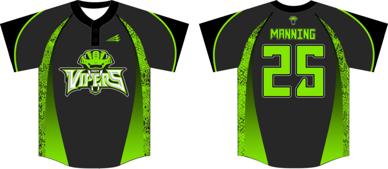 Indy Vipers Custom NanoDri Baseball Jersey #1F