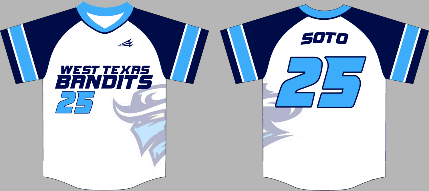 West Texas Bandits Custom HexaFlex Baseball Jersey #1