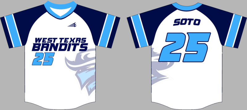 West Texas Bandits Custom HexaFlex Baseball Jersey #1