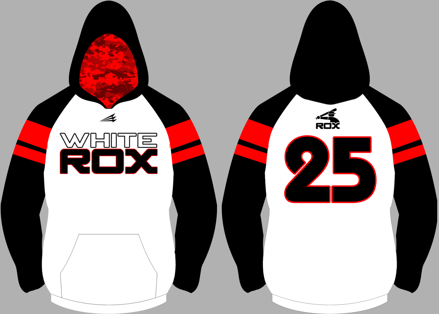 Highland Ranch White Rox Baseball Custom Vulcan Hoodie #VH1B