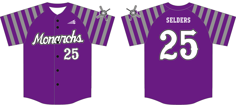 Monarchs (Selders) Custom HexaFlex Baseball Jersey - 2c