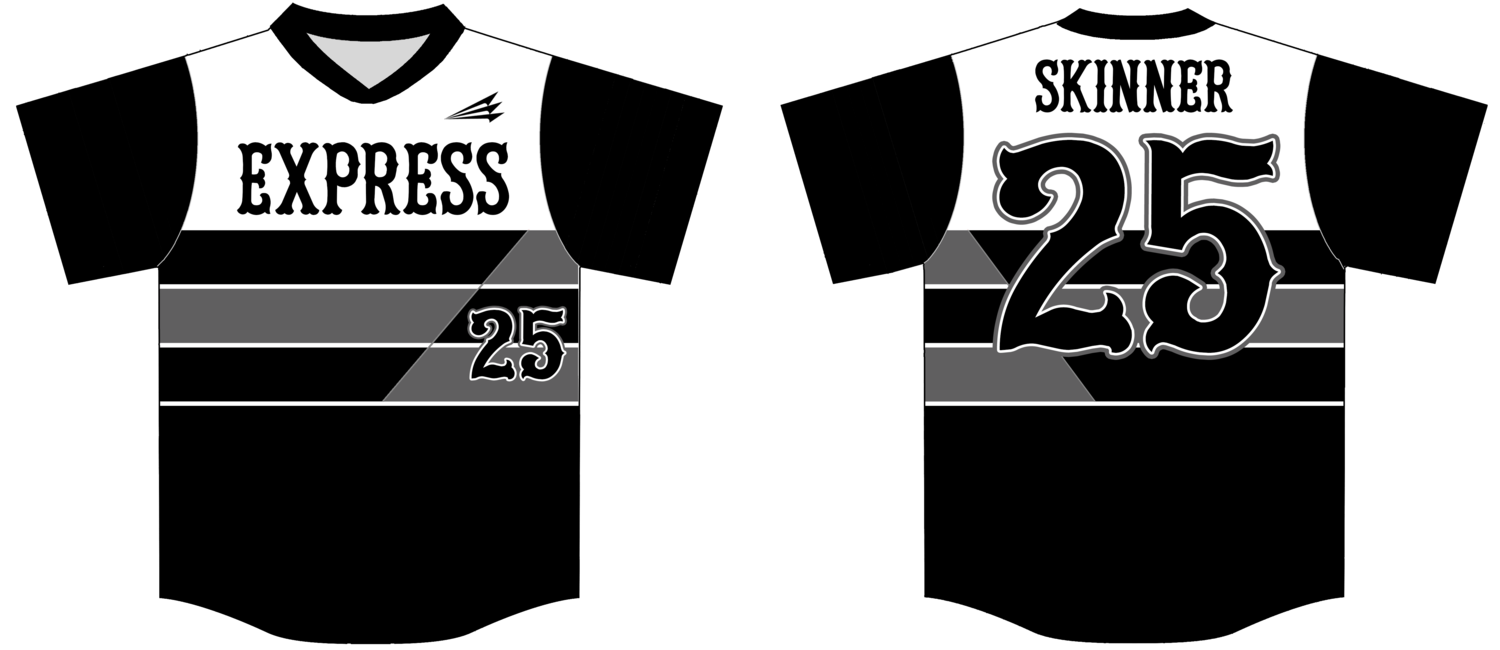 Express Baseball Custom HexaFlex Jersey #2b