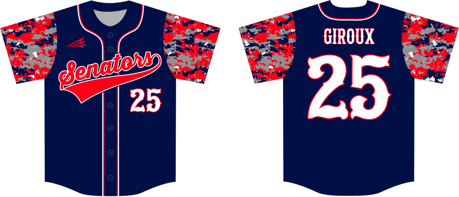 Silver Spring Senators Custom NanoDri Baseball Jersey #5