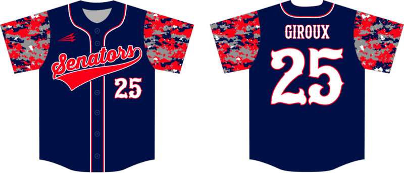 Silver Spring Senators Custom NanoDri Baseball Jersey #5