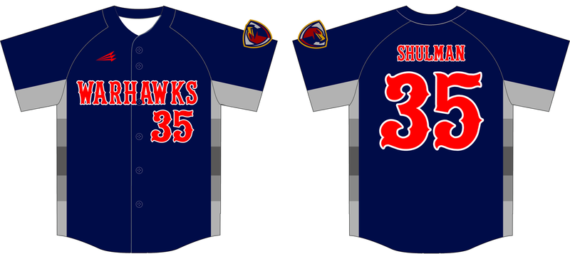 Warhawks Custom NanoDri Baseball Jersey #2B