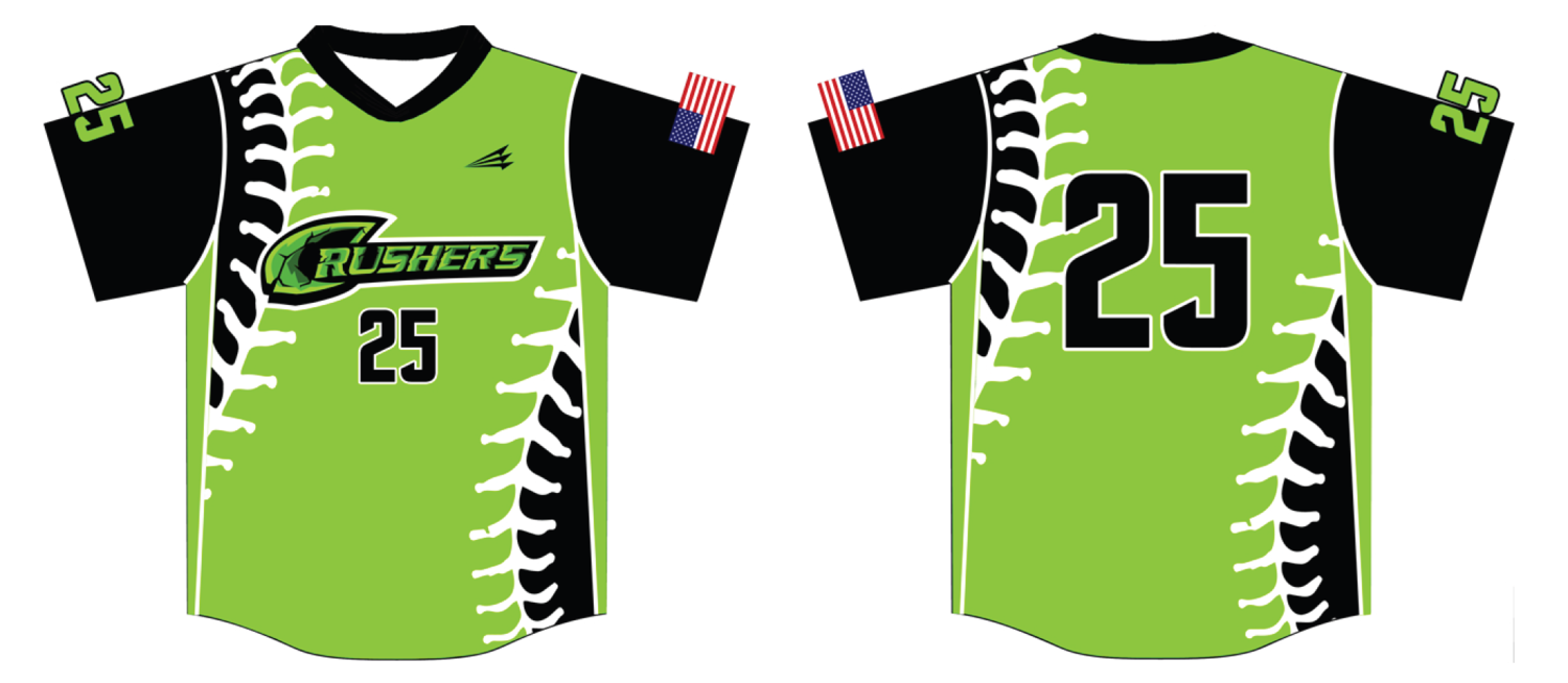 Crushers (Maxwell) Custom HexaFlex Baseball Jersey #3D