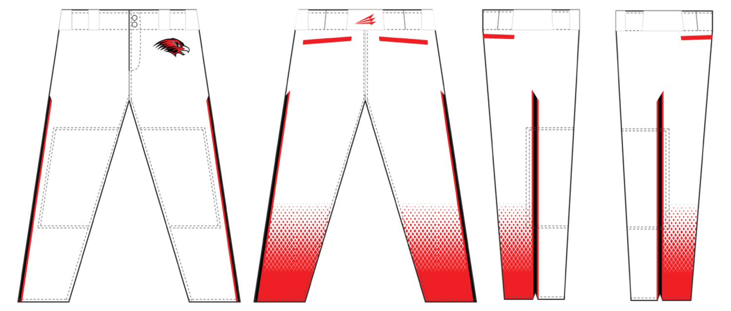 Allendale Falcons Custom Stacheman Elite Long Baseball Pants  #BP2