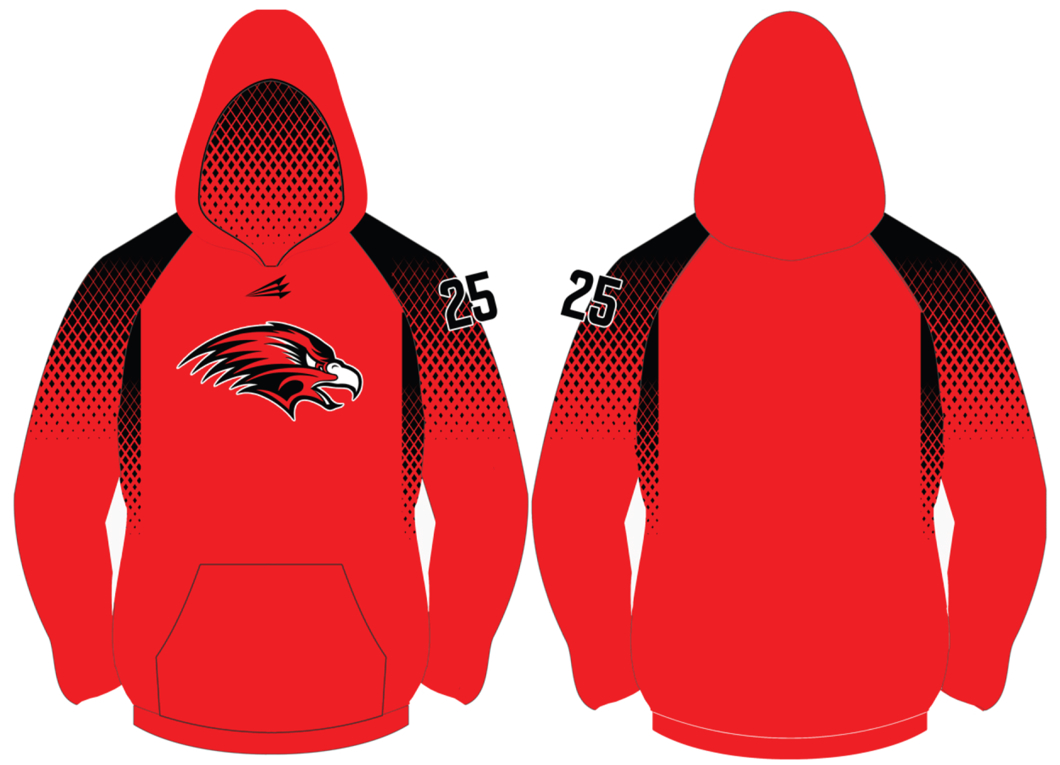 Allendale Falcons Baseball Custom Vulcan Hoodie #VH5