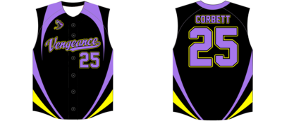 South Shore Venom Custom HexaFlex Baseball Jersey #5B