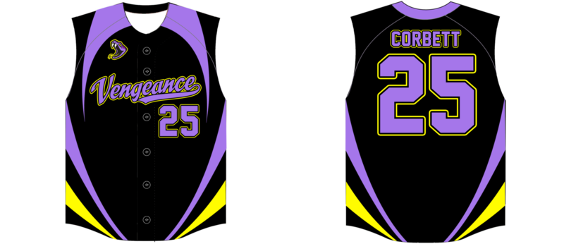 South Shore Venom Custom HexaFlex Baseball Jersey #5B