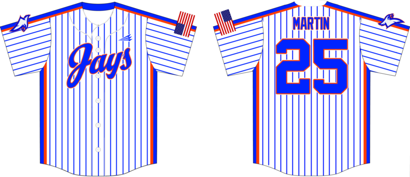 Owensboro Jays Custom HexaFlex Baseball Jersey #1