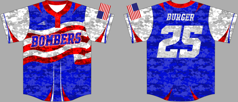Bluegrass Bombers Custom HexaFlex Baseball Jersey #1B