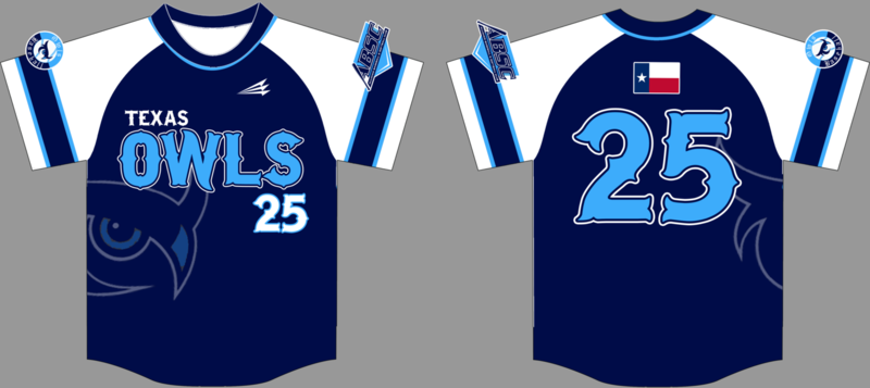 Texas Owls Custom HexaFlex Baseball Jersey #9B