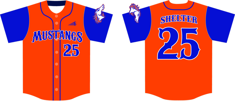 Iron Horse Mustangs Custom HexaFlex Baseball Jersey #3D