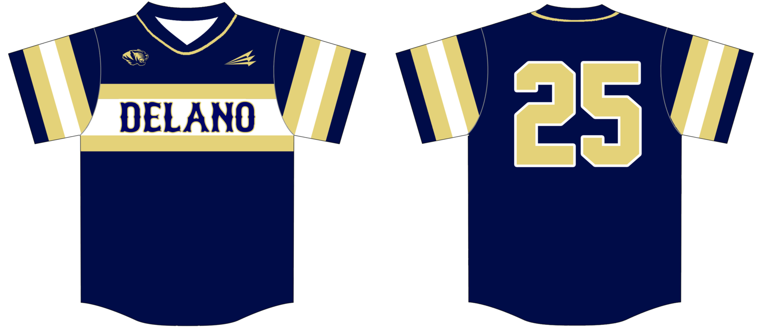 Delano Tigers Custom Nanodri Baseball Jersey #1C