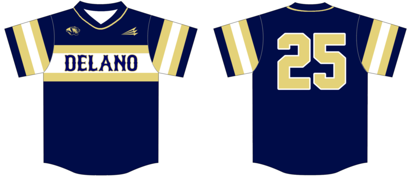 Delano Tigers Custom Nanodri Baseball Jersey #1C