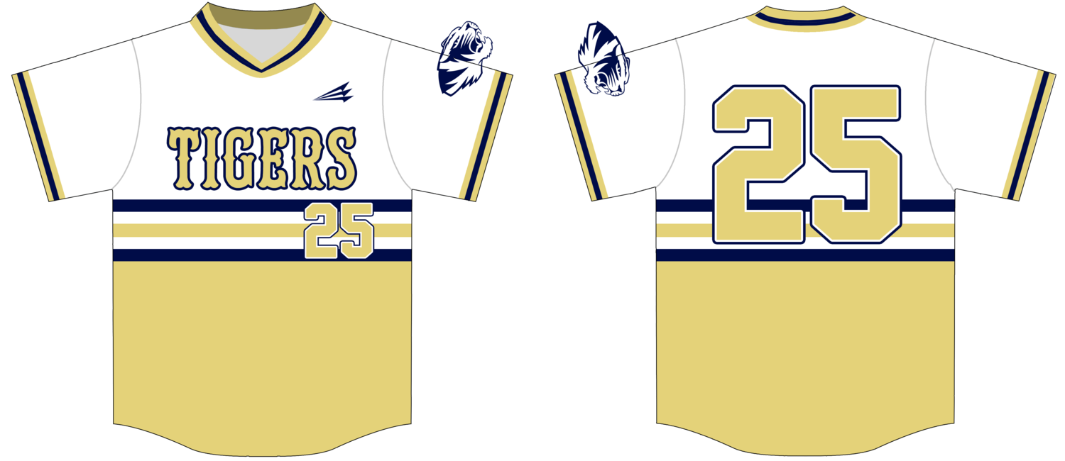 Delano Tigers Custom Nanodri Baseball Jersey #3C