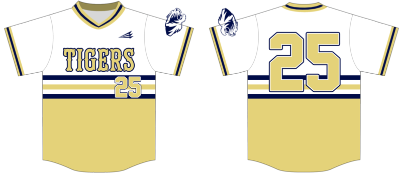 Delano Tigers Custom Nanodri Baseball Jersey #3C