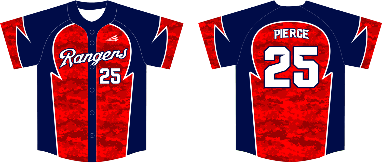 Oklahoma Rangers Custom HexaFlex Baseball Jersey #3