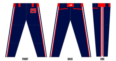 Tombigbee Tribe Custom Stacheman Elite Long Baseball Pants #BP4C