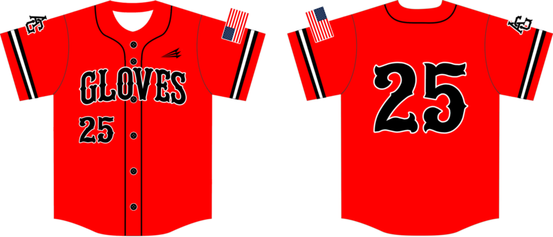 Amarillo Gloves Custom HexaFlex Baseball Jersey Design #1