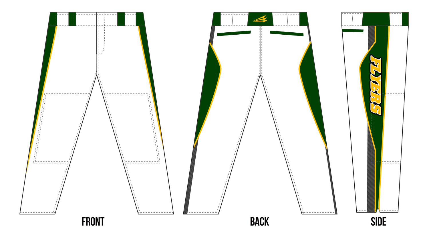 Flyers Baseball Custom Stacheman Long Pants #BP2