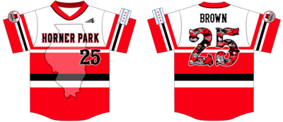 Horner Park Minoso Travelers Custom HexaFlex Baseball Jersey #1b