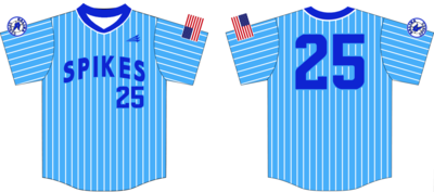 Salina Spikes Custom HexaFlex Baseball Jersey #7b