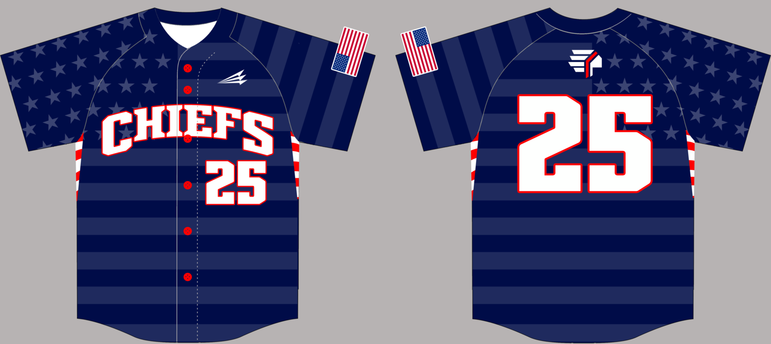 Chiefs (Reschke) Custom NanoDri Baseball Jersey #3D
