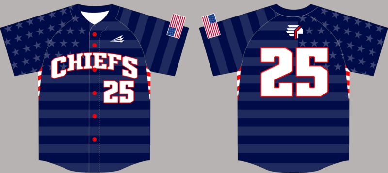 Chiefs (Reschke) Custom NanoDri Baseball Jersey #3D