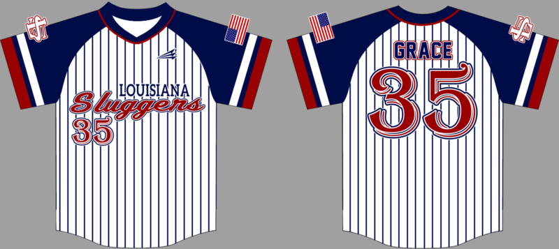 Louisiana Sluggers Custom HexaFlex Baseball Jersey #2B