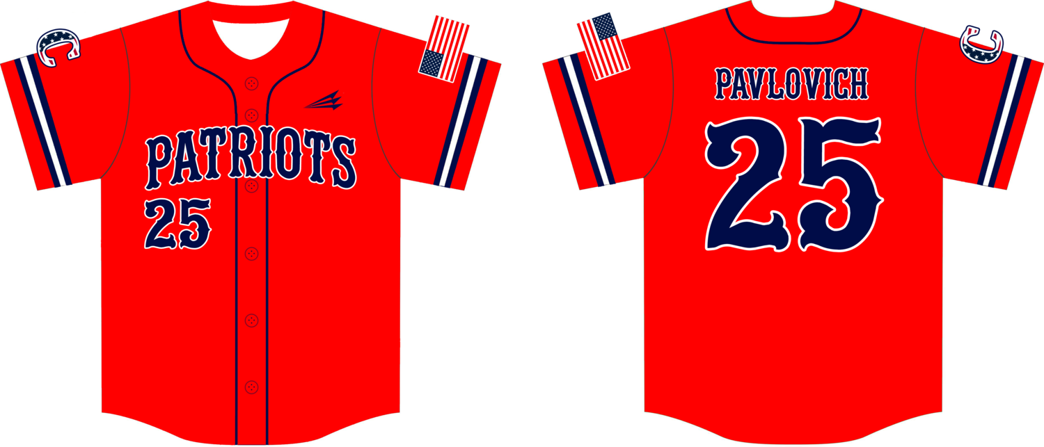 Patriots baseball jersey sale
