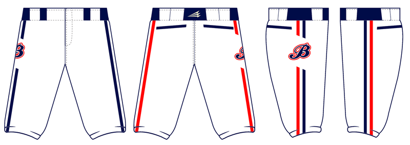 Beaufort County Bombers Baseball Custom Stacheman Knicker Pants #BP2C