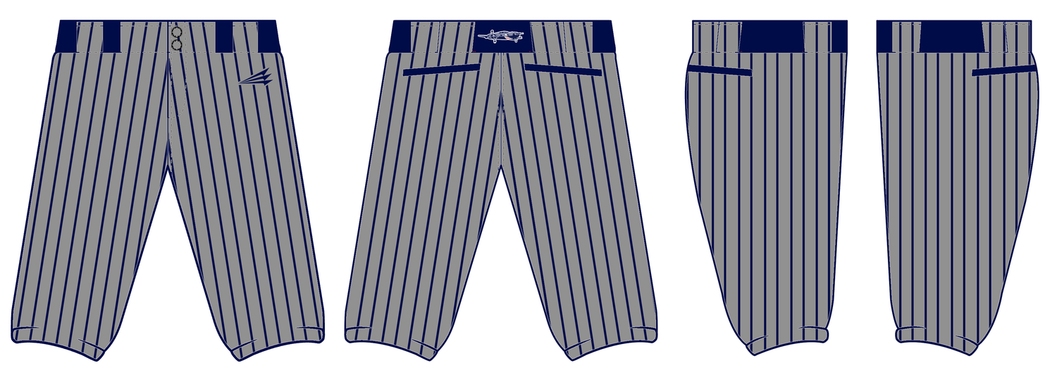 Beaufort County Bombers Baseball Custom Stacheman Knicker Pants #BP1D