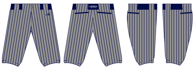 Beaufort County Bombers Baseball Custom Stacheman Knicker Pants #BP1D
