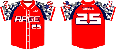 Western Tidewater Rage Custom NanoDri Baseball Jersey #1B