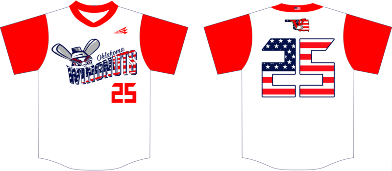 Oklahoma Wingnuts Custom Nanodri Baseball Jersey #4B