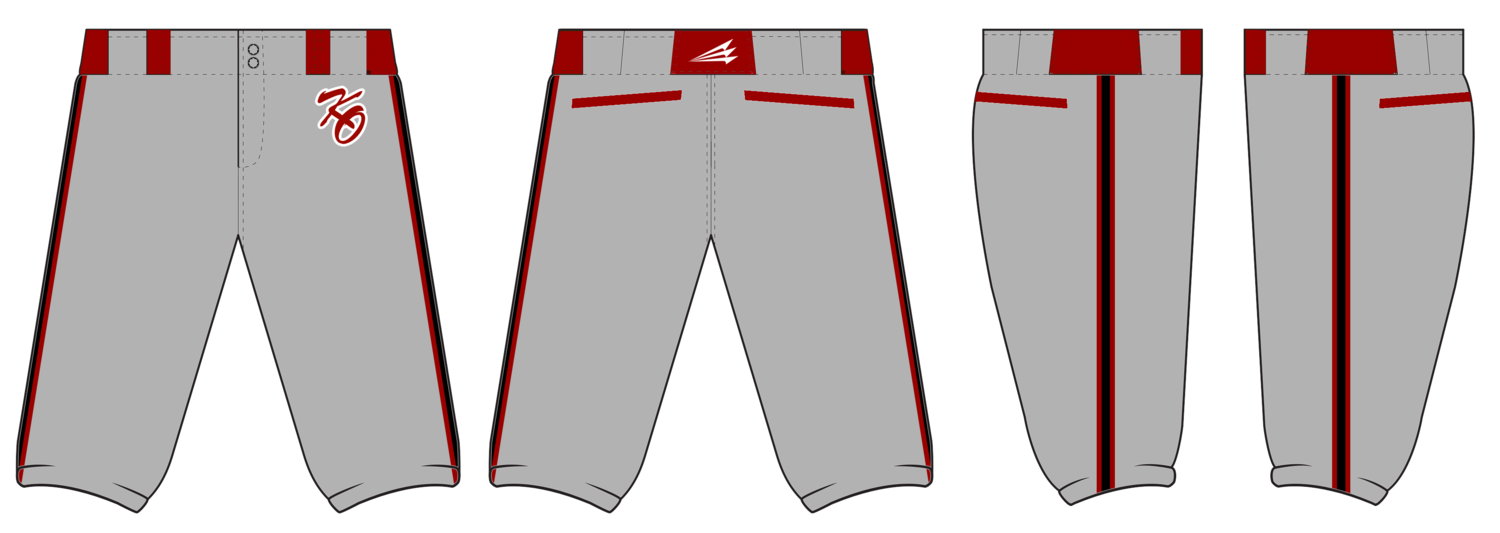 Knockouts Baseball Custom Stacheman Elite Knicker Baseball Pants #BP2C
