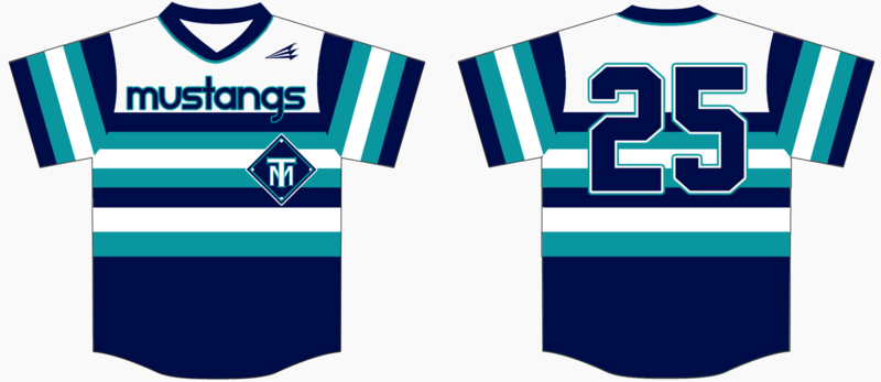 TM Mustangs Custom Hexaflex Baseball Jersey #2