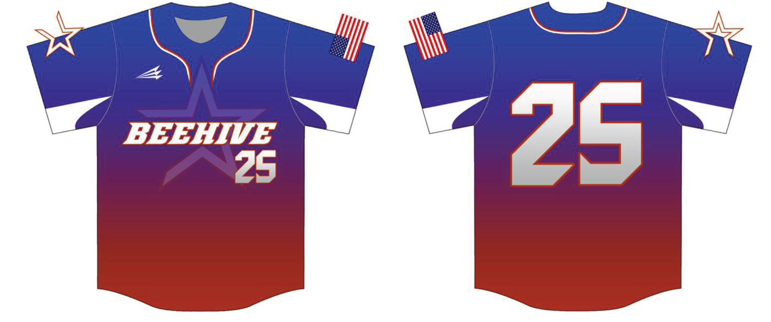Beehive Custom NanoDri Baseball Jersey Design #4