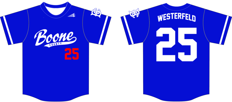 Boone County Custom HexaFlex Baseball Jersey #9B