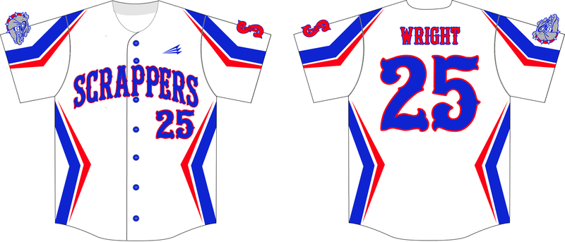 Southern Illinois Scrappers Custom HexaFlex Baseball  Jersey #7e