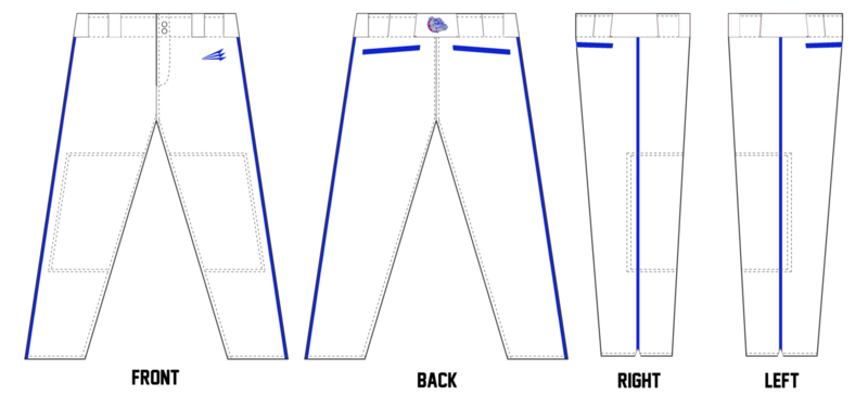 Southern Illinois Scrappers Custom Baseball Pants #BP1a